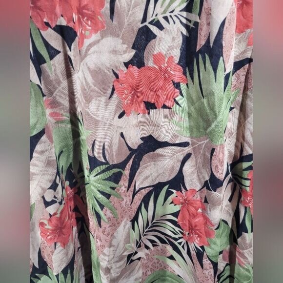 Reversible cold water creek maxi skirt leapord print and Floral design - Picture 3 of 4